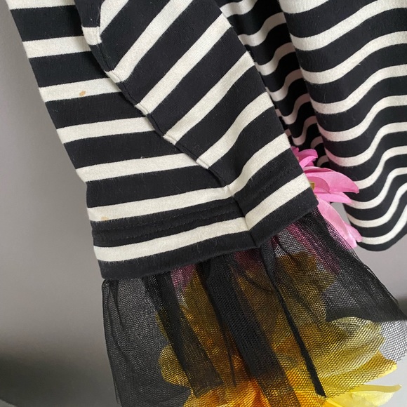 Rare J Crew Striped shirt with tulle sleeves- M - Picture 9 of 9